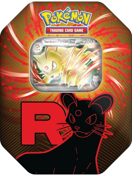 Pokémon TCG Scarlet & Violet Destined Rivals Team Rocket ex Tin Persian